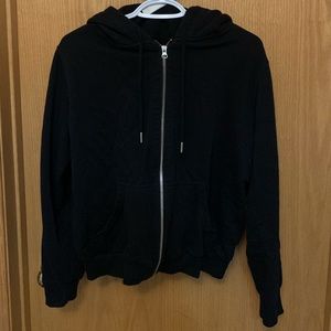 Black zip up sweater!
